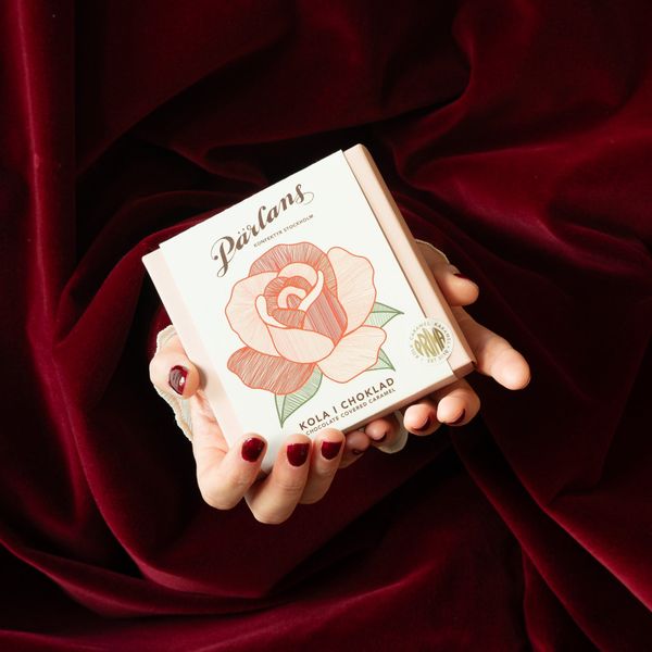 P&auml;rlans Konfektyr Sjokoladetrukket Karamell  9 stk