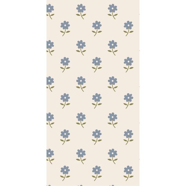 Ib Laursen Serviett Bl&aring; Blomster