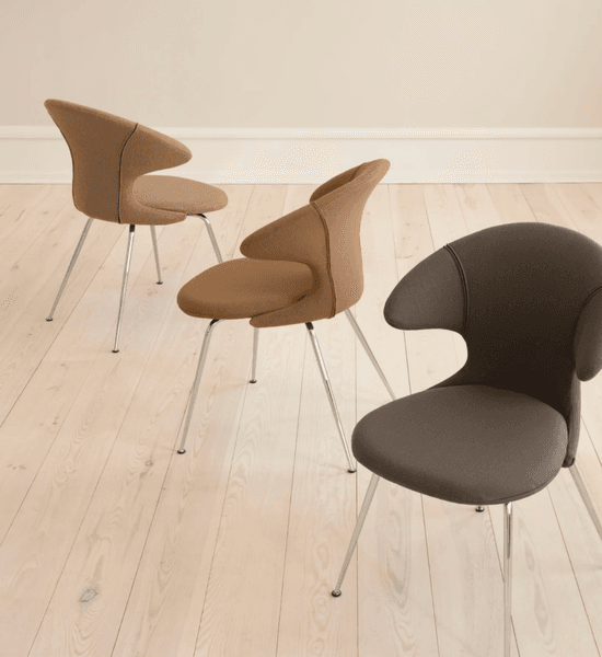 Umage Time Flies Spisestol Sugar Brown/Chrome