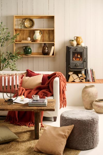 IB Laursen Pute i Lin Camel 50x50