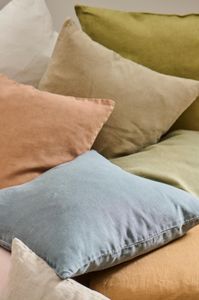 Hovedbilde IB Laursen Pute i Lin Chalk Blue 50x50